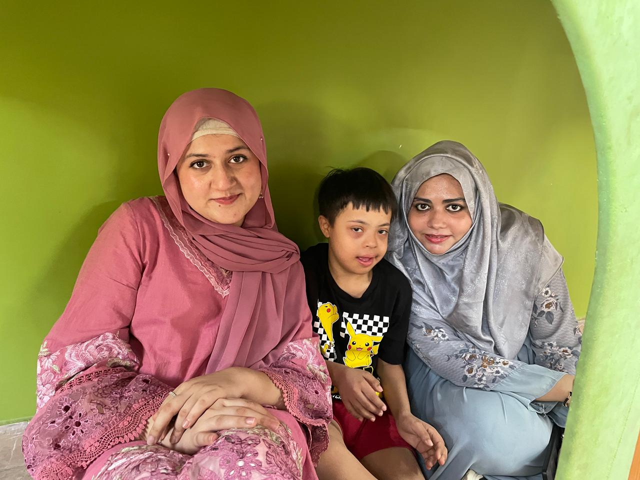 Caring support with a student at Majoris Inclusive Centre